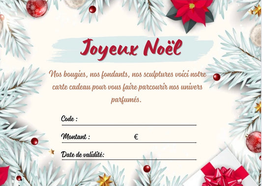 Carte cadeau Noël